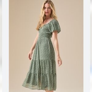 Altar'd State Alysha Floral Midi Dress